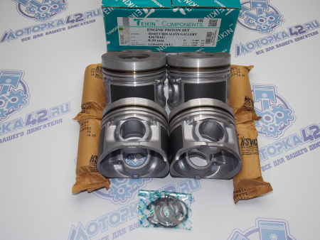 Поршни TEIKIN к-кт 4шт ремонт +0,50 MMC 4D56T CRDi 44