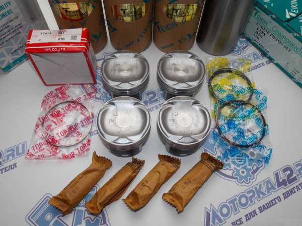 Поршни и гильзы TEIKIN к-кт 4шт HONDA L13A