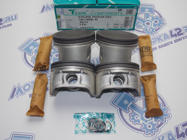 Поршни TEIKIN к-кт 4шт стандарт NISSAN QG18DE '03-'05