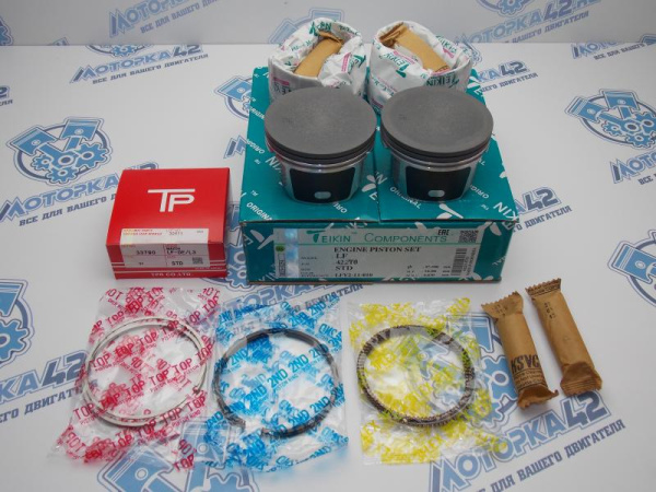 Поршни + кольца к-кт 4шт стандарт MAZDA LF-DE (без выемок)