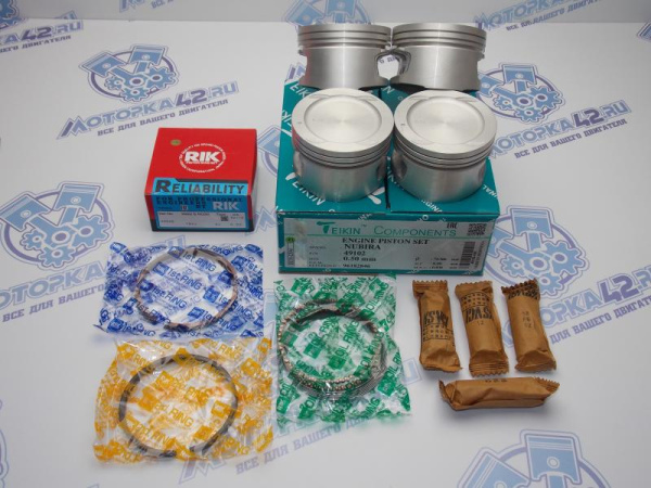 Поршни + кольца к-кт 4шт ремонт +0,50 GM A16DMS