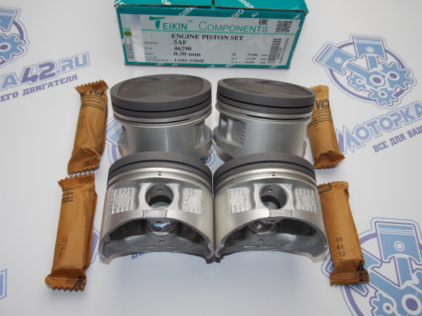 Поршни TEIKIN к-кт 4шт ремонт +0,50 TOYOTA 5A-F