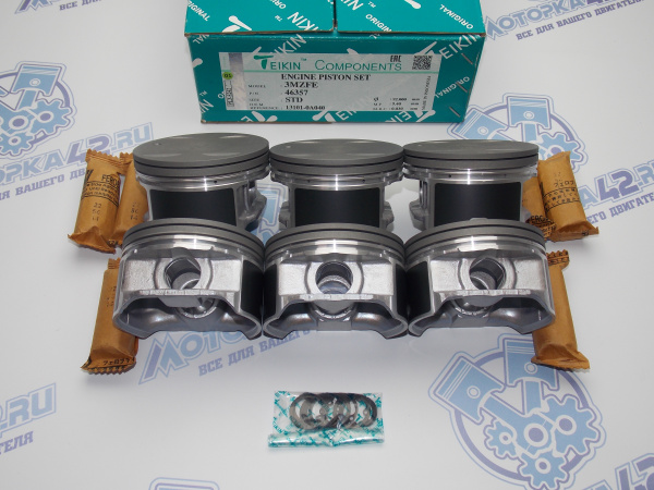 Поршни + кольца 6шт стандарт TOYOTA 3MZ-FE