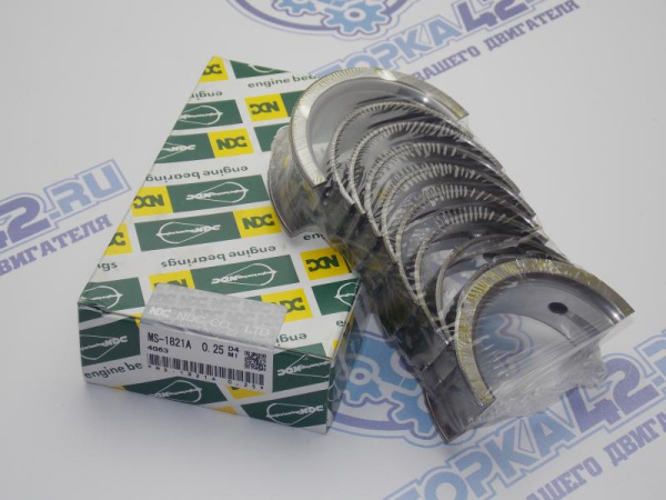 Вкладыши коренные NDC ремонт +0,25 MMC 4G62, 4G63