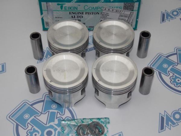 Поршни TEIKIN к-кт 4шт ремонт +0,50 SUZUKI K10A