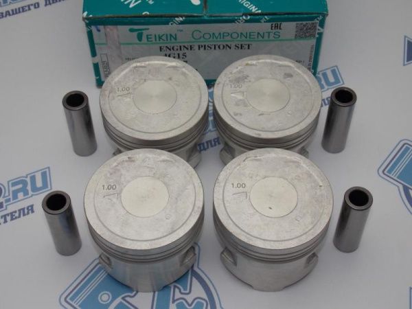 Поршни TEIKIN к-кт 4шт ремонт +1,00 MMC 4G15