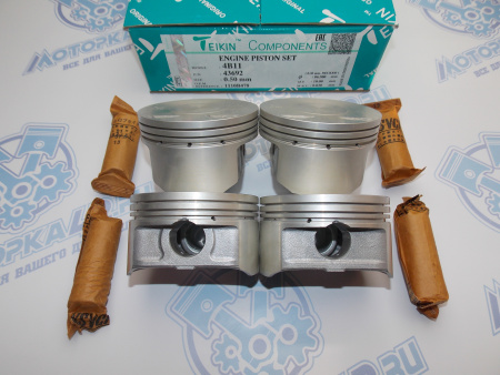 Поршни TEIKIN к-кт 4шт ремонт +0,50 MMC 4B10, 4B11