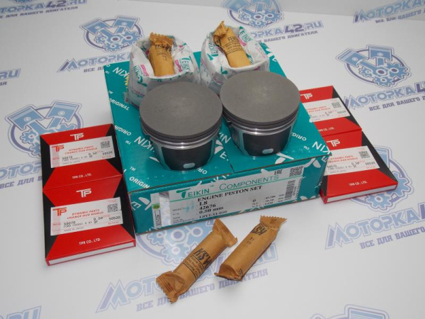Поршни + кольца к-кт 4шт ремонт +0,50 Ford / Mazda 1.8