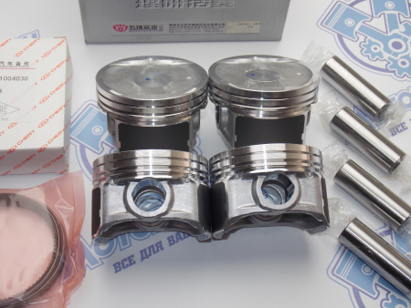 Поршни + кольца 4шт стандарт Chery Tiggo 1.8 без стопоров