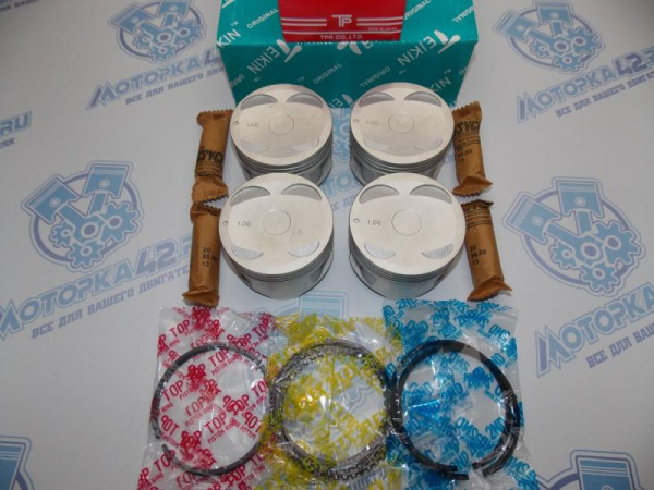 Поршни + кольца к-кт 4шт ремонт +1,00 LIFAN Solano 1.6 LF481Q3