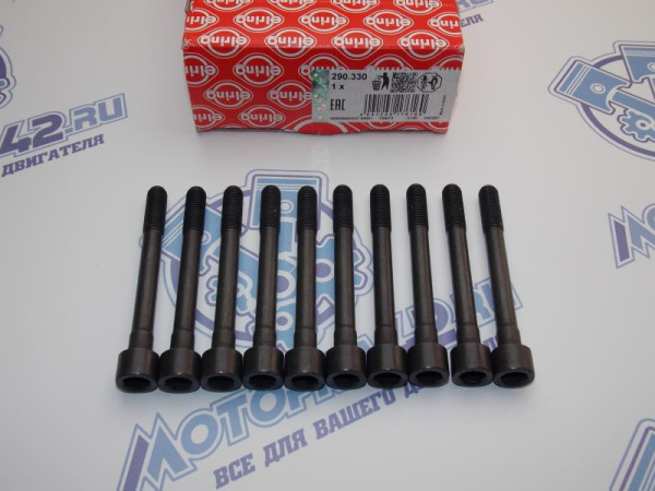 Комплект болтов ELRING ГБЦ 10шт NISSAN QG15DE, QG18DE