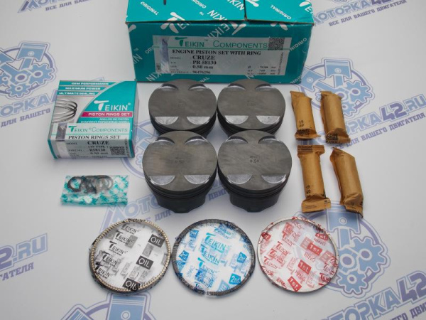 Поршни + кольца TEIKIN к-кт ремонт +0,50 GM F16D4 II
