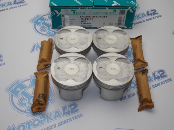 Поршни TEIKIN к-кт 4шт ремонт +0,50 TOYOTA 3S-FE RAV4 '96- 86