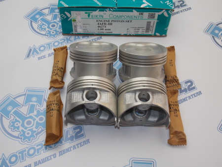 Поршни + кольца к-кт 4шт ремонт +1,00 TOYOTA 4A-F, 4A-FHE