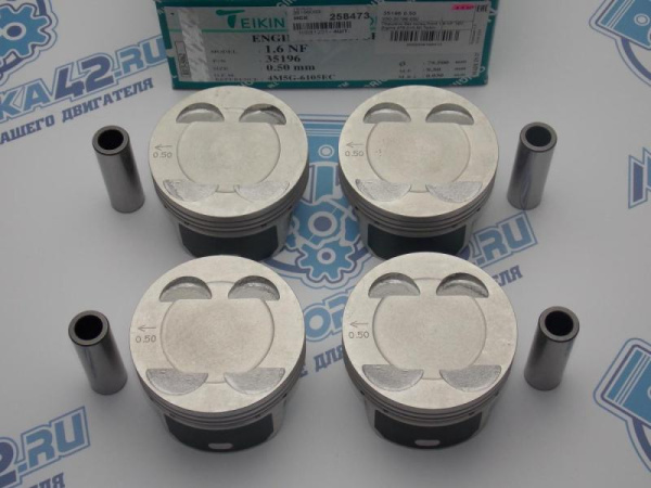 Поршни TEIKIN к-кт 4шт ремонт +0,50 FORD Focus 115л.с.