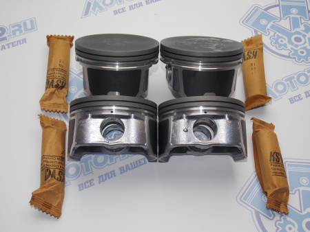 Поршни + кольца к-кт 4шт ремонт +0,50 Ford / Mazda 1.8