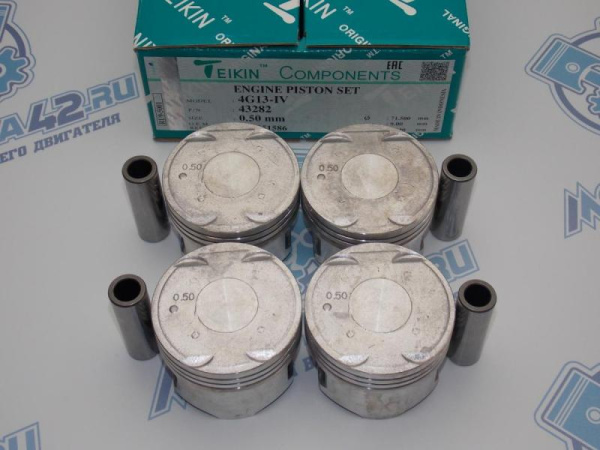 Поршни TEIKIN к-кт 4шт ремонт +0,50 MMC 4G13