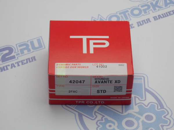 Кольца поршневые TPR стандарт HYUNDAI G4EK