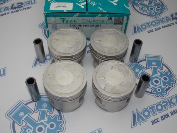Поршни TEIKIN к-кт 4шт ремонт +0,50 MMC 4G15