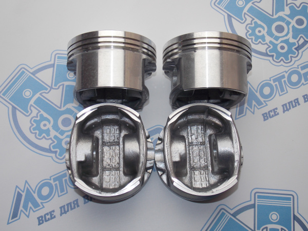 Поршни + кольца к-кт 4шт ремонт +0,25 KIA S6D