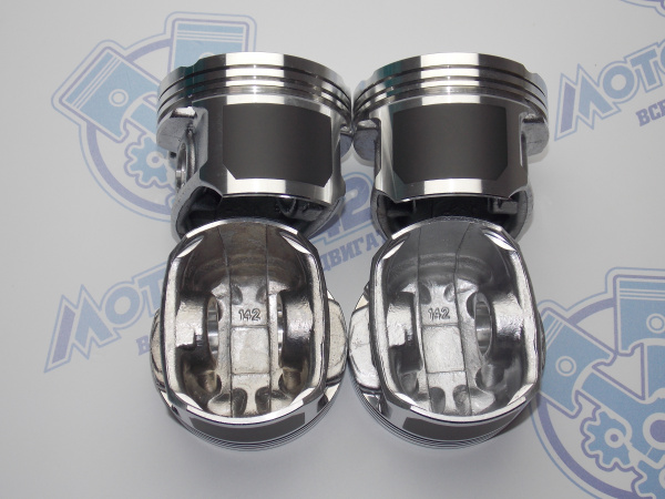 Поршни + кольца 4шт ремонт +0,25 Chery Tiggo 1.6 без стопоров