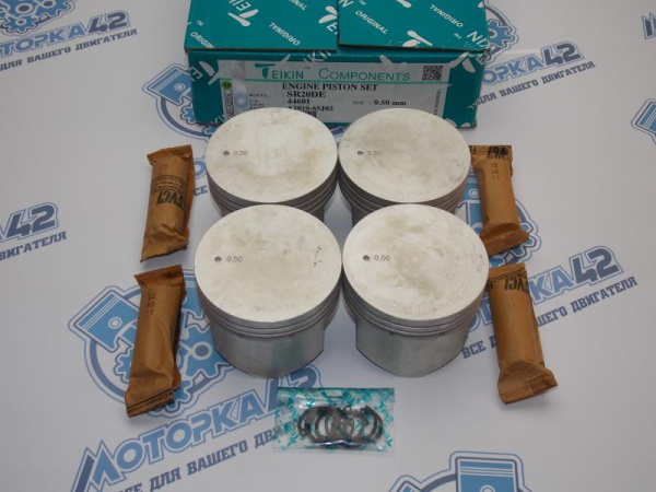 Поршни TEIKIN к-кт 4шт ремонт +0,50 NISSAN SR20DE II