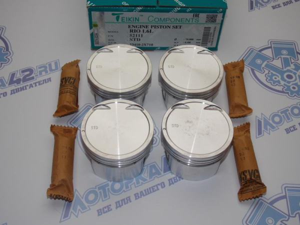 Поршни TEIKIN к-кт 4шт стандарт KIA S6D
