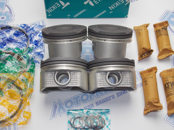 Поршни TEIKIN к-кт 4шт ремонт +1,00 TOYOTA 4ZZ-FE