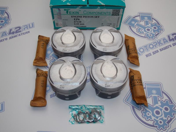 Поршни к-кт 4шт TEIKIN ремонт +0,50 EP6CDT, N14B16