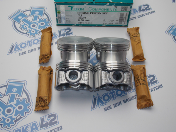 Поршни TEIKIN к-кт 4шт ремонт +0,50 MAZDA ZJ 1.3