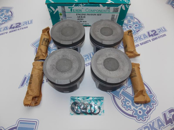 Поршни TEIKIN к-кт 4шт ремонт +0,50 VAG AEB-II