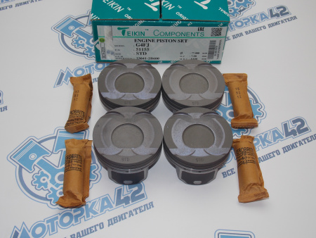 Поршни + кольца к-кт 4шт стандарт HYUNDAI G4FJ -'15, G4FD