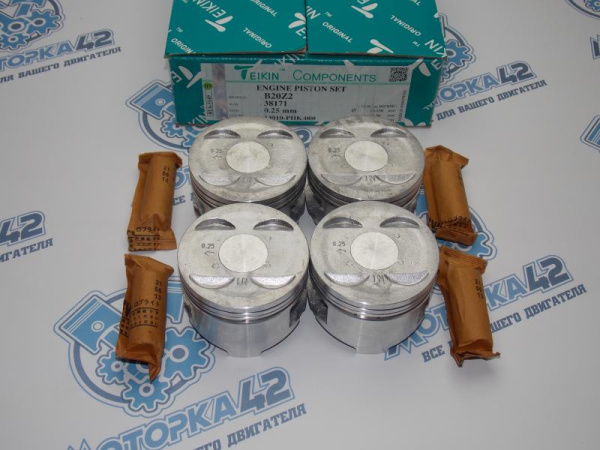 Поршни TEIKIN к-кт 4шт ремонт +0,25 HONDA B20B 99-