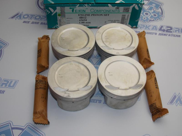 Поршни TEIKIN к-кт 4шт ремонт +1.00мм MMC 4B12