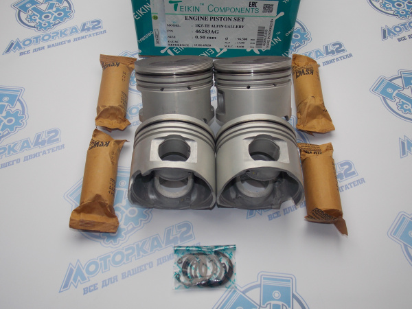 Поршни TEIKIN к-кт 4шт ремонт +0,50 TOYOTA 1KZ-TE