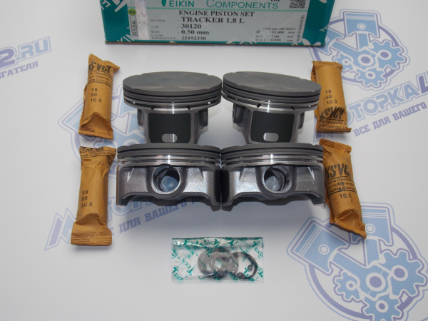 Поршни TEIKIN к-кт 4шт ремонт +0,50 GM A18XER, A18XEL