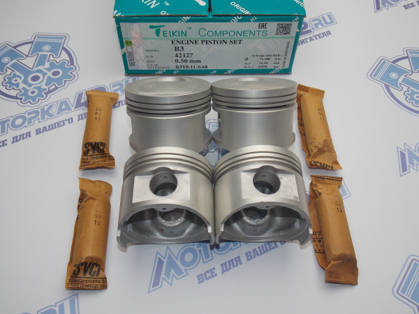 Поршни TEIKIN к-кт 4шт ремонт +0,50 MAZDA B3 III