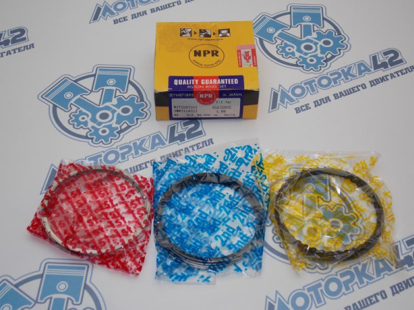Кольца поршневые NPR ремонт +1,00 MMC 4G63 NEW