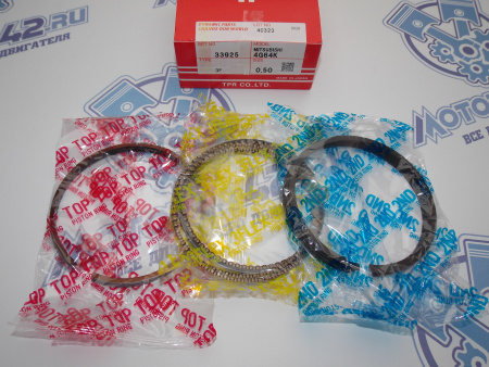 Поршни + кольца к-кт 4шт ремонт +0,50 MMC 4G64 93-'