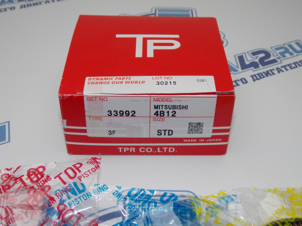 Кольца поршневые TPR стандарт MITSUBISHI 4B12