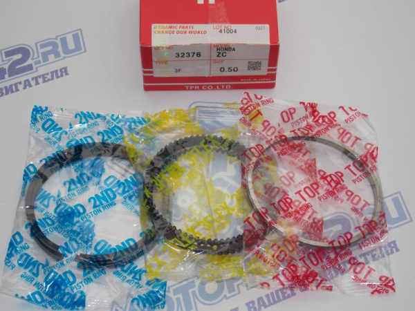 Кольца поршневые TPR ремонт +0,50 HONDA D16, ZC