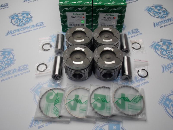 Поршни + кольца Autowelt стандарт MMC 4D56U CRDi 48