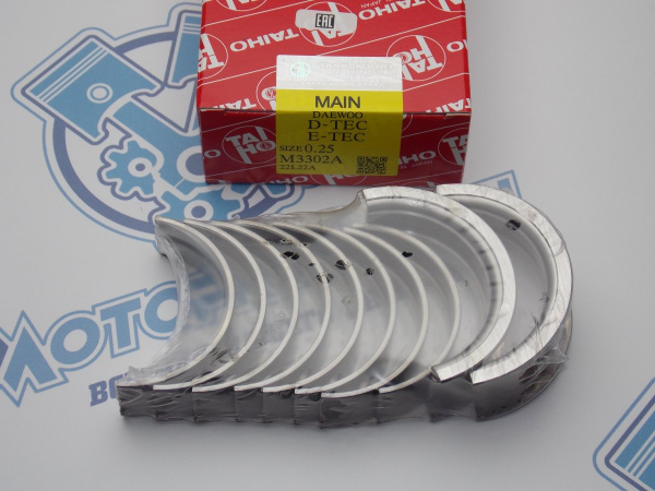 Вкладыши коренные TAIHO ремонт +0,25 1.6L NEXIA