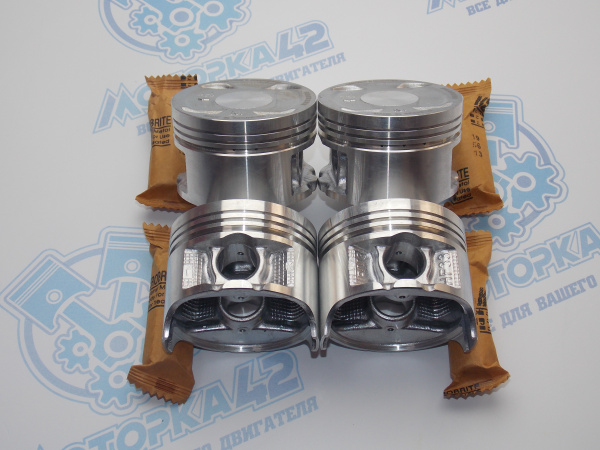 Поршни + кольца к-кт 4шт ремонт +0,50 HONDA PM6, D16A6