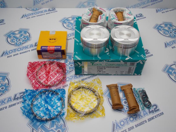 Поршни + кольца к-кт 4шт ремонт +1,00 HONDA F20B