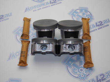 Поршни + кольца к-кт 4шт ремонт +0,25 MAZDA LF-DE