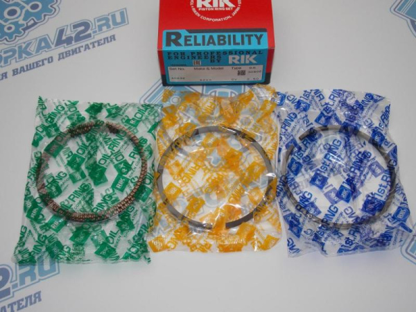 Кольца поршневые RIK ремонт +0,50 HYUNDAI G4GF