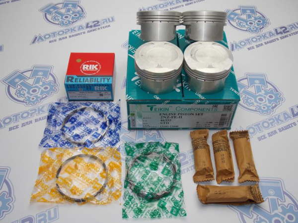 Поршни + кольца 4шт стандарт TOYOTA 2NZ-FE