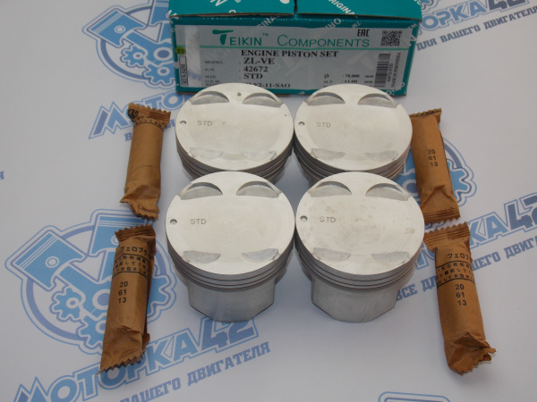 Поршни + кольца к-кт 4шт стандарт MAZDA ZL-VE