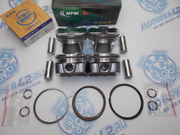 Поршни + кольца 4шт стандарт Chery Tiggo 4 Pro 1,5